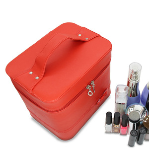 Beauty Box con espejo Solución de almacenamiento de cosméticos espaciosa para uso <span class=keywords><strong>OntheGo</strong></span> - Product Image 6