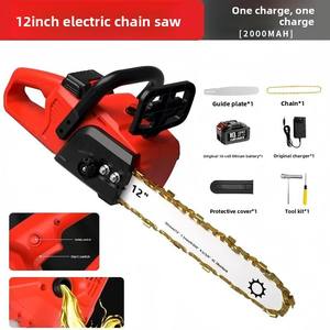 Motosierra de 12 Pulgadas sin Escobillas con Batería de Iones de Litio de 2 Ah, Alta Potencia, <span class=keywords><strong>4250</strong></span> RPM, para Jardinería, Tala, Poda, Portátil, para el Hogar - Product Image 6