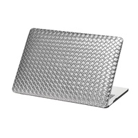 Casing Laptop Anyaman Pola Modern dari Kulit PU, Plastik Keras PC, dan Kain Anyaman untuk Macbook Air 13 Pro 14 Laptop Bekas M3 M5