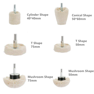 6 Stuks Set Polijstkussen Polijstwiel Kit Auto Polijstmachine Aluminium Legering Roestvrijstalen Mop Wielboor Met Oem Aangepaste Ondersteuning - Product Image 2