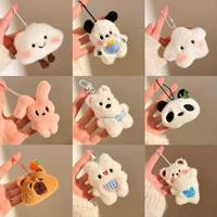 Gantungan Kunci Boneka Grosir Hadiah Promosi Gantungan Tas Desain Karakter Kawaii Mainan Boneka Mini Lembut Lucu Gantungan Kunci Boneka Custom