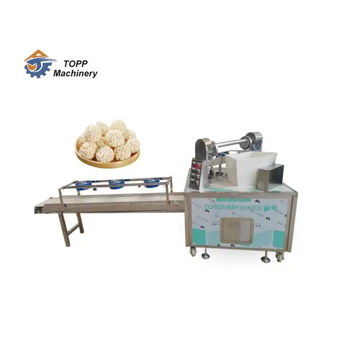 Small size rice ball rounder forming puffed rice ball crispy rice balls making machine