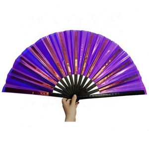 Custom Large Bamboo Wooden Folding <b>Hand</b> <b>Fan</b> for Rave & Party Wedding Decorations <b>Hand</b> Held Folding <b>Fan</b> Perfect Gift - Product Image 1