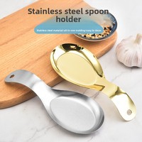 Accessoires de cuisine pour restaurant et buffet, support en acier inoxydable en forme de poisson, résistant à la chaleur, facile à nettoyer, pour couvercles de casseroles et cuillères à soupe
