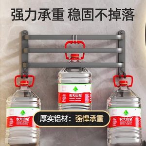 Ou Shumei Wall Mounted Towel Rack 3 <b>Bars</b> Space Aluminum Organizer <b>Shelf</b> Bathroom Toilet Storage - Product Image 4