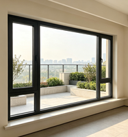 Fenêtre à battant en aluminium sur mesure pour villa, ouverture intérieure, verre feuilleté, insonorisée, antivol