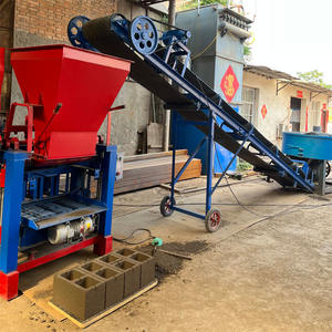 Mesin pembuat telur semen pengangkat rantai, mesin pembuat telur trotoar, berbagai cetakan pembuat blok berongga, mesin bata abu - Product Image 5