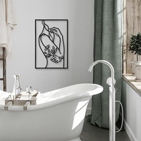Métal Ligne Art Fleur Mur Cadres Décoration Esthétique Chambre Décor Nordique Décor À La Maison