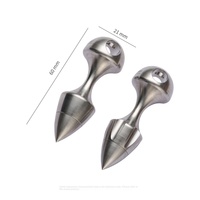 Porte-clés multi-outils en alliage de titane, équipement de survie pour le camping, outil d'autodéfense, mousqueton à un doigt, compact, portable, pour l'extérieur