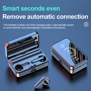 Fones de ouvido <span class=keywords><strong>QUANXI</strong></span> S20 sem fio fone 5.1 Fones de ouvido estéreo TWS com tela LED inteligente microfone integrado - Product Image 3