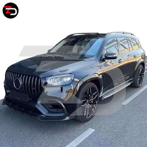Gran oferta, Kit de carrocería de carbono estilo LAT, labio delantero, parrilla delantera, labio trasero, rueda, arco, alerón superior para Benz GLS clase X167 <span class=keywords><strong>GL63</strong></span> - Product Image 6