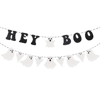 Noir paillettes joyeux Halloween bannière chauve-souris bannière et 12 pièces chauve-souris stickers muraux fenêtre autocollants Halloween décor