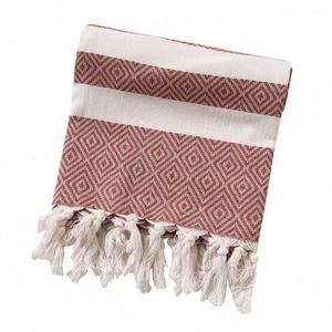 Serviette de plage turque personnalisée, sans sable, recyclée, blanche, séchage rapide, 100% coton, fabriquée en Turquie - Product Image 3