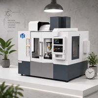 Centre d'usinage vertical CNC haute rigidité pour pièces en acier et aluminium, composants mécaniques et moules