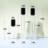 Vente flash : flacon de parfum en verre carré à fond épais et mince de 10 ml et 15 ml avec vaporisateur à pompe pour logo personnalisé