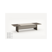 Bureau de direction en bois de luxe moderne pour immeuble de bureaux