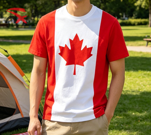 Camisetas Personalizadas con Logotipo <span class=keywords><strong>para</strong></span> Eventos Deportivos, Camisetas con Banderas Nacionales, Camiseta con la Bandera de Canadá <span class=keywords><strong>para</strong></span> Hombre y Mujer - Product Image 4