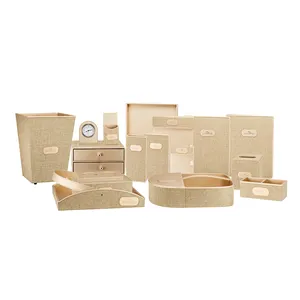 Hotel Amenities New Promotional Hotel Leather Products Set
