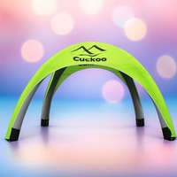 Tienda de campaña al aire libre para refugio de coches, toldo de cúpula sellado inflable para eventos y promociones, tienda de araña inflable