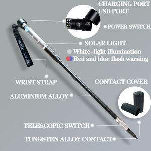 Bâtons de randonnée Alpenstock personnalisés en usine, en alliage d'aluminium 6061, modernes, portables, multifonctionnels, rechargeables et réglables - Product Image 5