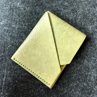 CHROIS Portefeuille Mini Unisexe en Cuir PU à Fermeture Ouverte, Couleur Unie, Porte-Monnaie Portable de Voyage Étanche