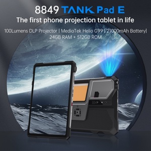 Projector <b>Tablet</b> <b>PC</b> 4G 66W Fast Charger 12+512GB Camping Light 10.95'' 21000mAh 50MP Main Camera Android 14 Pad 8849 Tank Pad E - Product Image 3