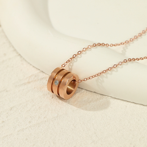 Collar <span class=keywords><strong>de</strong></span> Acero Inoxidable Color Oro Rosa <span class=keywords><strong>para</strong></span> Mujer, Joyería <span class=keywords><strong>de</strong></span> Moda Ivanda, <span class=keywords><strong>Regalo</strong></span> <span class=keywords><strong>de</strong></span> <span class=keywords><strong>Aniversario</strong></span> <span class=keywords><strong>para</strong></span> <span class=keywords><strong>Novia</strong></span> - Product Image 4