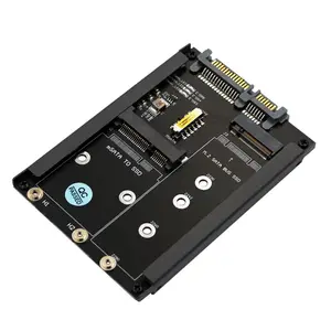 2 trong 1 mSATA và NGFF M.2 SSD để 2.5 "SATA3 III adapter thẻ với khung bàn-giữ lại mSATA SSD như 7mm 2.5" SATA ổ đĩa