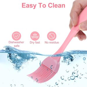 Food Grade Silicone <b>Bbq</b> Cooking Basting Oil Brush, Heat Resistant Detachable Basting Pastry Brush for Kitchen - Product Image 5