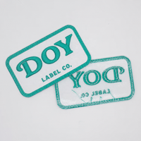 Fer sur tissu vêtement 3D Logo étiquettes fournisseur personnalisé broderie lettres Badges patchs pour vêtement