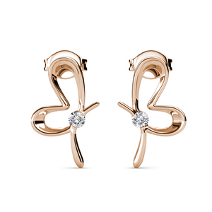 Vendita calda unica <span class=keywords><strong>orecchini</strong></span> a fiocco fortunato con cristalli <span class=keywords><strong>Swarovski</strong></span> in ottone di alta qualità per le donne anniversario di compleanno - Product Image 4