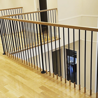 LD-Metal Vente en gros de balustres ronds en aluminium de 5/8 po, accessoires de garde-corps en laiton doré, pièces d'escalier pour la décoration d'escaliers