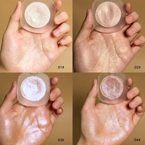 Palette de maquillage à paillettes Marque privée Contouring Bronze Or Blanc Couleur personnalisée Poudre <span class=keywords><strong>Crème</strong></span> Surligneur Palette de maquillage - Product Image 5