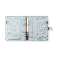 Personnalisé PU cuir 6 anneaux Budget classeur argent journal carnet Journal planificateur Zipper enveloppes pour la budgétisation