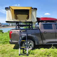 Tente de toit pliante ultralégère en plastique ABS avec coque latérale ouverte Tente de toit de voiture à coque rigide Tente de toit de camionnette pour le camping