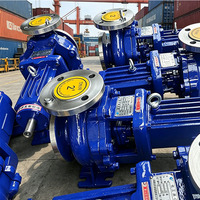 Bomba Centrífuga Química de Acero Inoxidable de Alta Eficiencia ZhongSheng IH50-32-125, Motor Trifásico/Antiexplosión, Salida de 32 mm