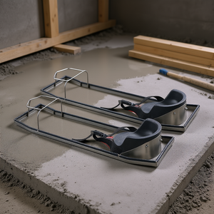 Paires de planches à genoux en acier inoxydable 30 x 8 pour le finissage du béton - Product Image 2