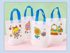 Sac à colorier DIY en non-tissé <span class=keywords><strong>pour</strong></span> enfants, motif dessin animé, idéal <span class=keywords><strong>pour</strong></span> la maternelle - Product Image 5