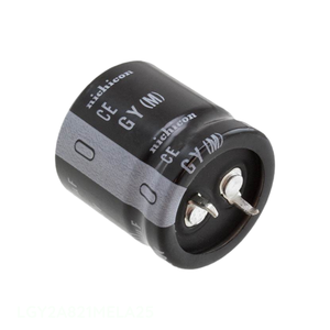 Condensateur CAP ALUM 820UF 20% 100V SNAP TH à montage traversant 820 uF LGY2A821MELA25 - Distributeur agréé - Product Image 1