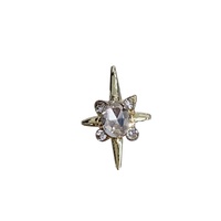 Paso Sico Accessoires de nail art en alliage, croix à cinq branches minimaliste incrustée de strass, best-seller transfrontalier
