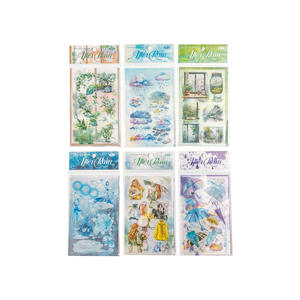2 pegatinas troqueladas por paquete después de la lluvia Qingning Series lluvia manual decoración Ins pegatinas - Product Image 5