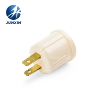 Adaptador de Enchufe a Portalámparas, Convierte un Enchufe en un Portalámparas E26, Soporte para Lámpara