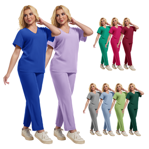 زي طبي عالي الجودة مخصص للممرضات والمستشفيات والصالونات والمنتجعات الصحية، بدلة تمريض، زي طبي نسائي بجيوب كبيرة - Product Image 6