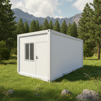 Maison conteneur pliable au design moderne, intérieur de luxe personnalisable pour hôtel de charme et location de vacances en bord de mer