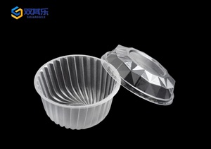 Envase Redondo Transparente de PET para Postres, con Tapa Transparente, Caja de Plástico Desechable para Pastel de Queso Vasco - Product Image 5