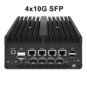 Appliance de pare-feu solide de 12e génération, Pentium Gold 8505, 10G/1G SFP, 4*2.5G RJ45 LAN, 2*DDR5 NVMe, mini PC, ordinateur, serveur Proxmox ESXi - Product Image 4