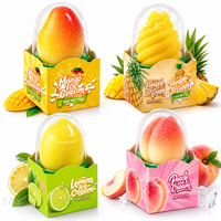 Vente en gros directe d'usine à bas prix, crème glacée aux fruits halal, litchi, mangue, citron, fraise, pêche, crème glacée en forme de fruits 3D