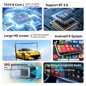 ZWNAV 12,3 дюймов Carplay для Dodge Challenger 2010-2024 автомобильное радио GPS навигация мультимедийный видеоплеер дисплей экран автомобиля аудио - Product Image 3