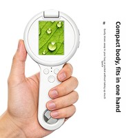 New Selling 500X 16 LED Acrylic Lens Magnifying Mirror Kids Science Tool Mini Pocket Microscope Digital Magnifier Toy