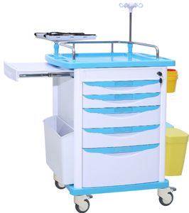 MKR MEDICAL Cadre supérieur de tiroir <span class=keywords><strong>en</strong></span> <span class=keywords><strong>plastique</strong></span> ABS pour hôpital chinois, colonnes <span class=keywords><strong>en</strong></span> alliage d'aluminium, rails <span class=keywords><strong>en</strong></span> acier inoxydable, multifonctionnel d'urgence - Product Image 4